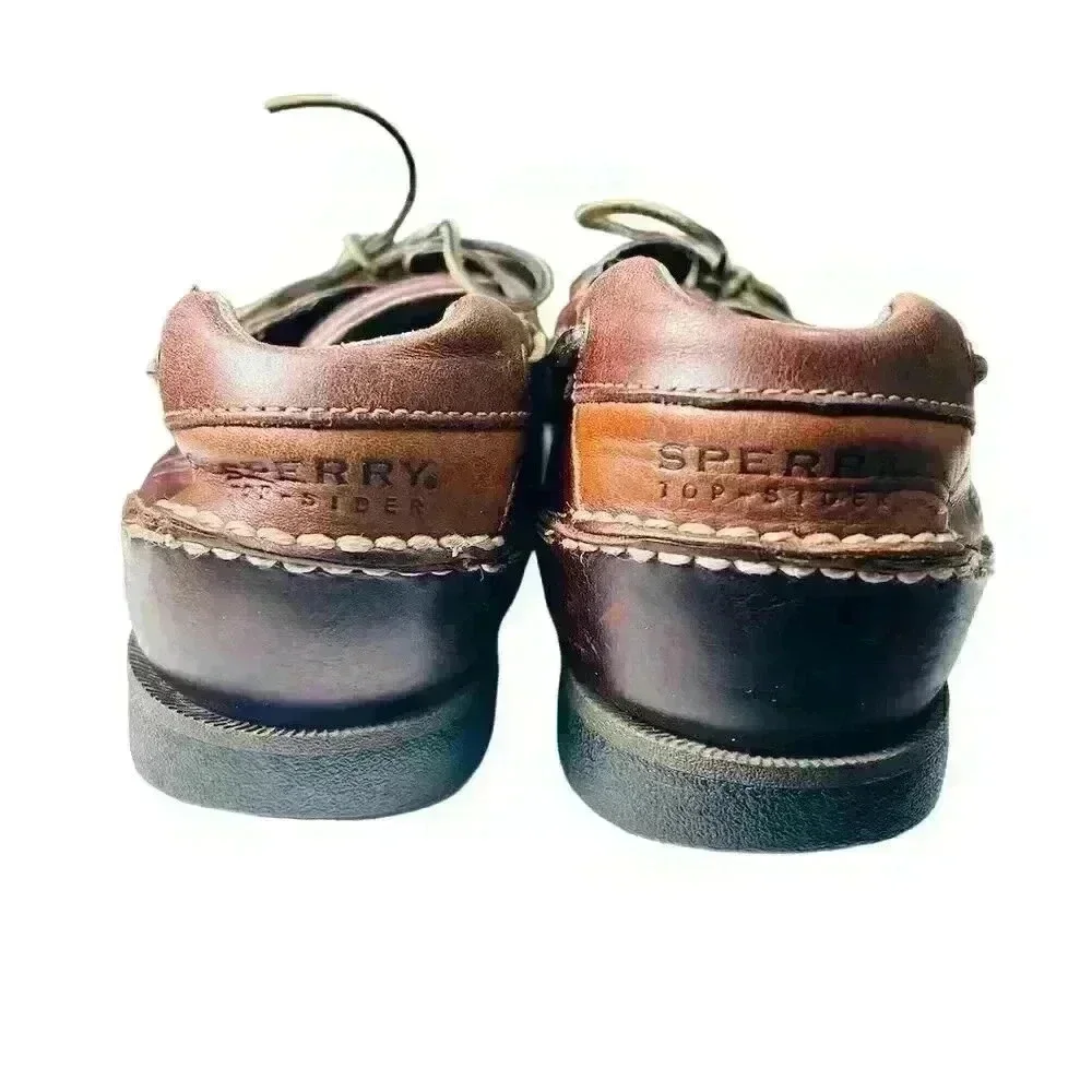 Sperry Top-Sider Men's Boat Shoes Brown Leather Size 12 Casual